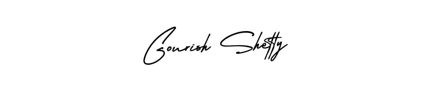 This is the best signature style for the Gourish Shetty name. Also you like these signature font (AmerikaSignatureDemo-Regular). Mix name signature. Gourish Shetty signature style 3 images and pictures png