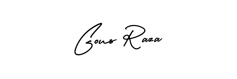 It looks lik you need a new signature style for name Gous Raza. Design unique handwritten (AmerikaSignatureDemo-Regular) signature with our free signature maker in just a few clicks. Gous Raza signature style 3 images and pictures png