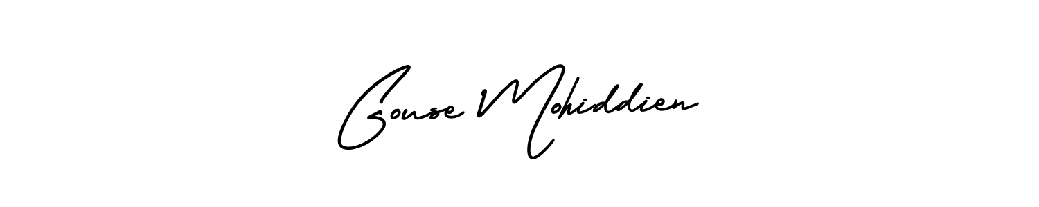 Design your own signature with our free online signature maker. With this signature software, you can create a handwritten (AmerikaSignatureDemo-Regular) signature for name Gouse Mohiddien. Gouse Mohiddien signature style 3 images and pictures png