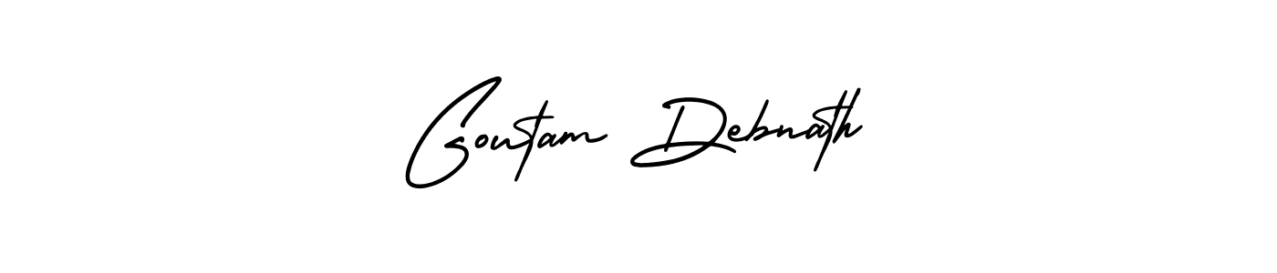 Make a short Goutam Debnath signature style. Manage your documents anywhere anytime using AmerikaSignatureDemo-Regular. Create and add eSignatures, submit forms, share and send files easily. Goutam Debnath signature style 3 images and pictures png