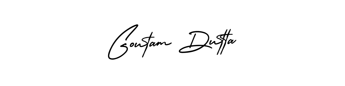 Use a signature maker to create a handwritten signature online. With this signature software, you can design (AmerikaSignatureDemo-Regular) your own signature for name Goutam Dutta. Goutam Dutta signature style 3 images and pictures png