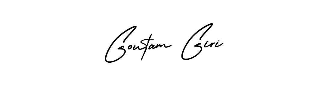 Goutam Giri stylish signature style. Best Handwritten Sign (AmerikaSignatureDemo-Regular) for my name. Handwritten Signature Collection Ideas for my name Goutam Giri. Goutam Giri signature style 3 images and pictures png