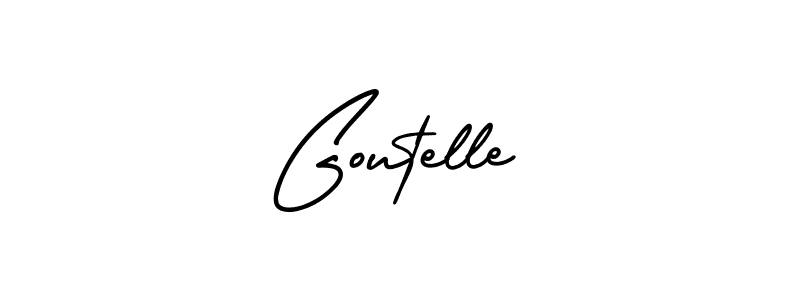 Make a beautiful signature design for name Goutelle. With this signature (AmerikaSignatureDemo-Regular) style, you can create a handwritten signature for free. Goutelle signature style 3 images and pictures png