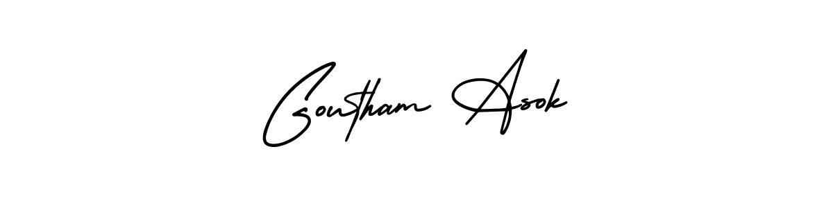 Make a beautiful signature design for name Goutham Asok. With this signature (AmerikaSignatureDemo-Regular) style, you can create a handwritten signature for free. Goutham Asok signature style 3 images and pictures png