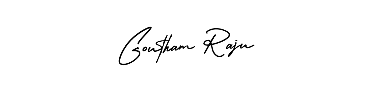 if you are searching for the best signature style for your name Goutham Raju. so please give up your signature search. here we have designed multiple signature styles  using AmerikaSignatureDemo-Regular. Goutham Raju signature style 3 images and pictures png