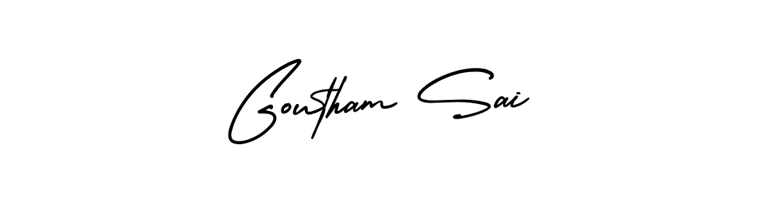 Also You can easily find your signature by using the search form. We will create Goutham Sai name handwritten signature images for you free of cost using AmerikaSignatureDemo-Regular sign style. Goutham Sai signature style 3 images and pictures png