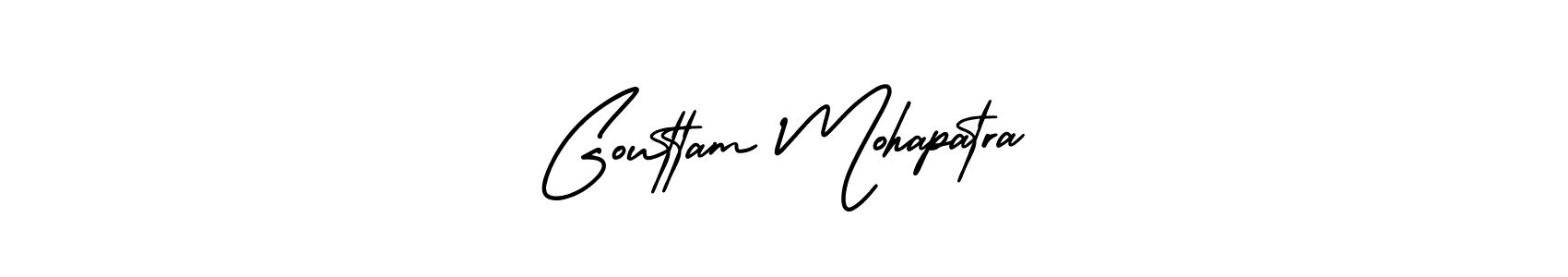AmerikaSignatureDemo-Regular is a professional signature style that is perfect for those who want to add a touch of class to their signature. It is also a great choice for those who want to make their signature more unique. Get Gouttam Mohapatra name to fancy signature for free. Gouttam Mohapatra signature style 3 images and pictures png