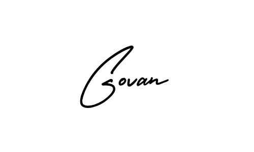 Use a signature maker to create a handwritten signature online. With this signature software, you can design (AmerikaSignatureDemo-Regular) your own signature for name Govan. Govan signature style 3 images and pictures png