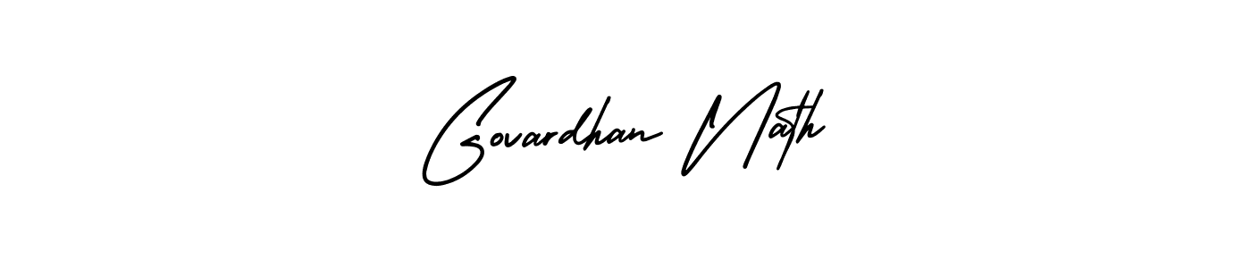 How to make Govardhan Nath signature? AmerikaSignatureDemo-Regular is a professional autograph style. Create handwritten signature for Govardhan Nath name. Govardhan Nath signature style 3 images and pictures png