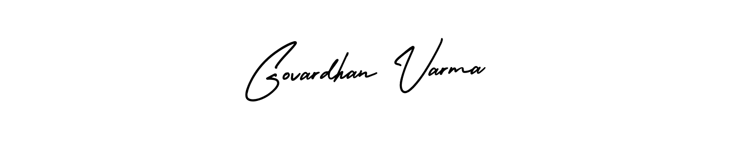 It looks lik you need a new signature style for name Govardhan Varma. Design unique handwritten (AmerikaSignatureDemo-Regular) signature with our free signature maker in just a few clicks. Govardhan Varma signature style 3 images and pictures png