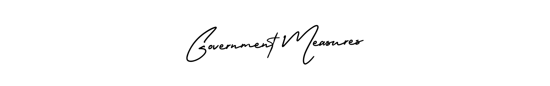 Make a beautiful signature design for name Government Measures. With this signature (AmerikaSignatureDemo-Regular) style, you can create a handwritten signature for free. Government Measures signature style 3 images and pictures png