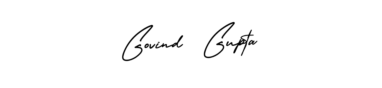 You should practise on your own different ways (AmerikaSignatureDemo-Regular) to write your name (Govind  Gupta) in signature. don't let someone else do it for you. Govind  Gupta signature style 3 images and pictures png