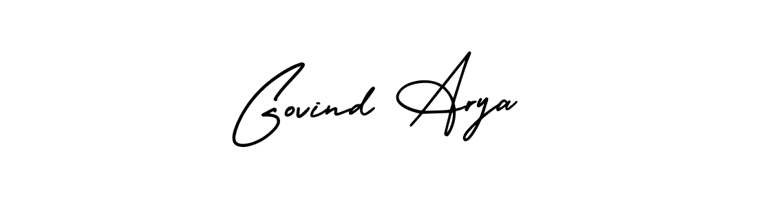 Make a beautiful signature design for name Govind Arya. With this signature (AmerikaSignatureDemo-Regular) style, you can create a handwritten signature for free. Govind Arya signature style 3 images and pictures png