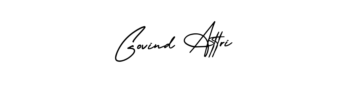 Create a beautiful signature design for name Govind Attri. With this signature (AmerikaSignatureDemo-Regular) fonts, you can make a handwritten signature for free. Govind Attri signature style 3 images and pictures png