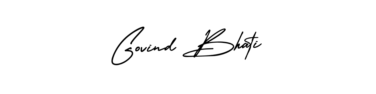 How to make Govind Bhati name signature. Use AmerikaSignatureDemo-Regular style for creating short signs online. This is the latest handwritten sign. Govind Bhati signature style 3 images and pictures png