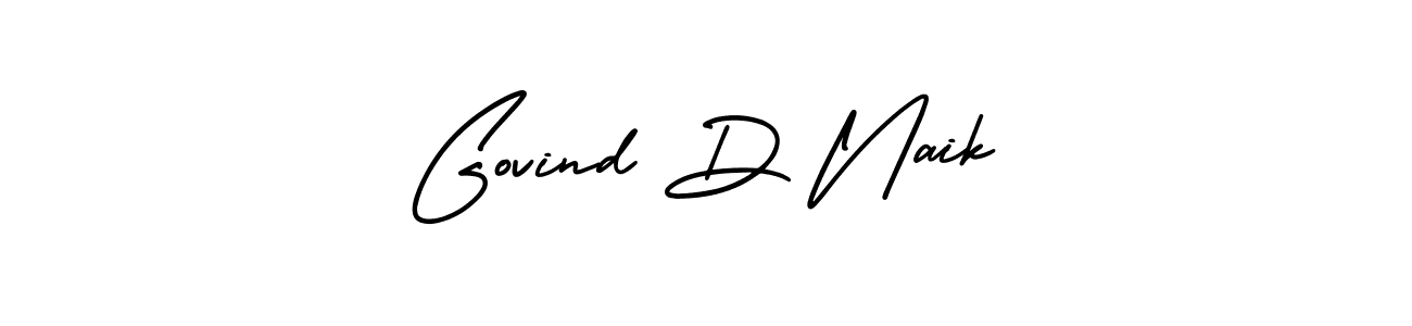 Make a beautiful signature design for name Govind D Naik. With this signature (AmerikaSignatureDemo-Regular) style, you can create a handwritten signature for free. Govind D Naik signature style 3 images and pictures png