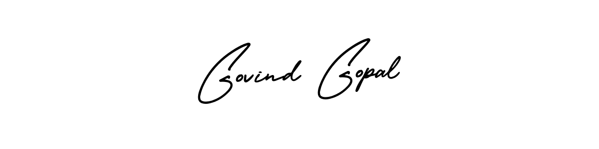 The best way (AmerikaSignatureDemo-Regular) to make a short signature is to pick only two or three words in your name. The name Govind Gopal include a total of six letters. For converting this name. Govind Gopal signature style 3 images and pictures png