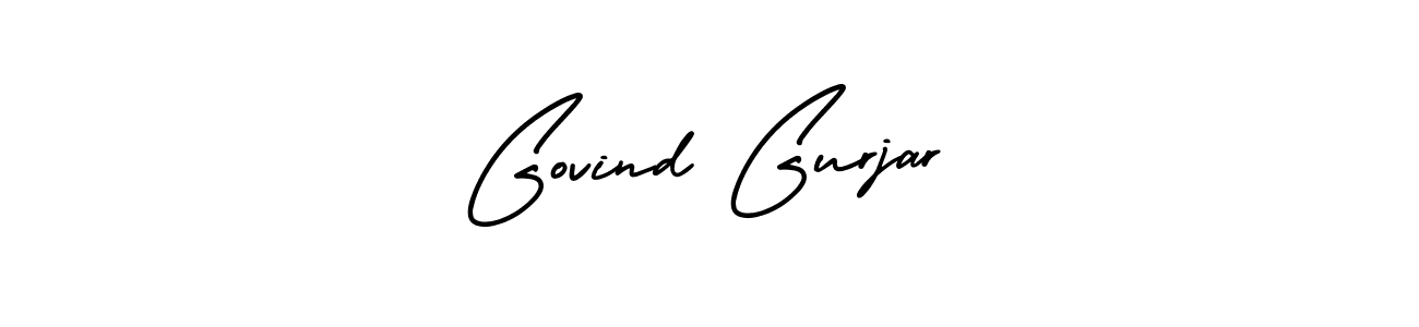Create a beautiful signature design for name Govind Gurjar. With this signature (AmerikaSignatureDemo-Regular) fonts, you can make a handwritten signature for free. Govind Gurjar signature style 3 images and pictures png