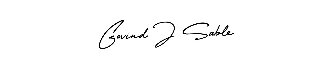 Also we have Govind J Sable name is the best signature style. Create professional handwritten signature collection using AmerikaSignatureDemo-Regular autograph style. Govind J Sable signature style 3 images and pictures png