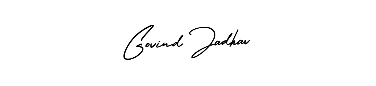 How to make Govind Jadhav signature? AmerikaSignatureDemo-Regular is a professional autograph style. Create handwritten signature for Govind Jadhav name. Govind Jadhav signature style 3 images and pictures png