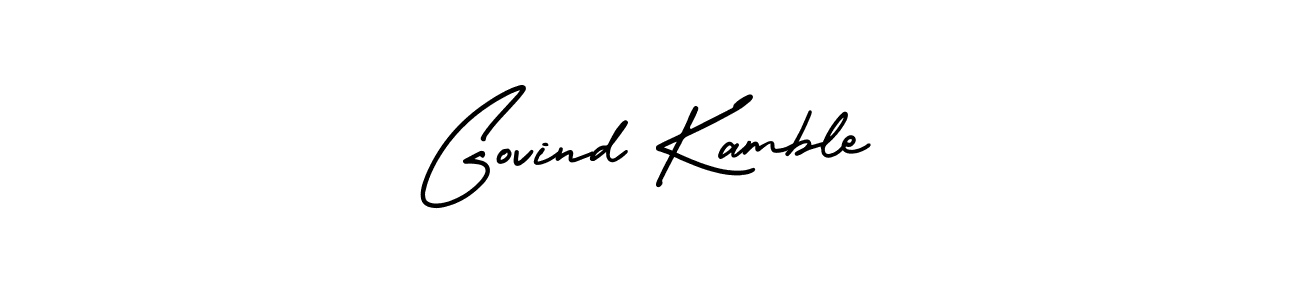 This is the best signature style for the Govind Kamble name. Also you like these signature font (AmerikaSignatureDemo-Regular). Mix name signature. Govind Kamble signature style 3 images and pictures png
