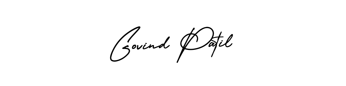 Create a beautiful signature design for name Govind Patil. With this signature (AmerikaSignatureDemo-Regular) fonts, you can make a handwritten signature for free. Govind Patil signature style 3 images and pictures png