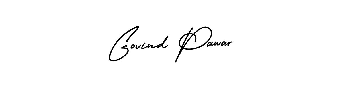 Use a signature maker to create a handwritten signature online. With this signature software, you can design (AmerikaSignatureDemo-Regular) your own signature for name Govind Pawar. Govind Pawar signature style 3 images and pictures png