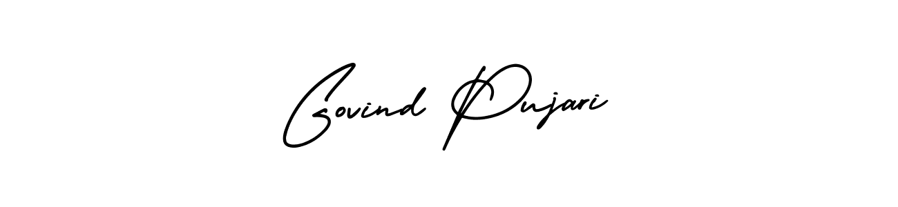 Design your own signature with our free online signature maker. With this signature software, you can create a handwritten (AmerikaSignatureDemo-Regular) signature for name Govind Pujari. Govind Pujari signature style 3 images and pictures png