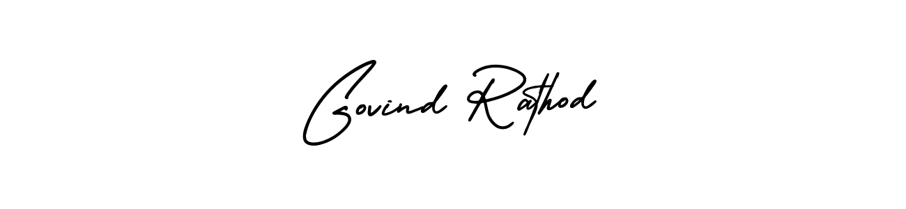 It looks lik you need a new signature style for name Govind Rathod. Design unique handwritten (AmerikaSignatureDemo-Regular) signature with our free signature maker in just a few clicks. Govind Rathod signature style 3 images and pictures png