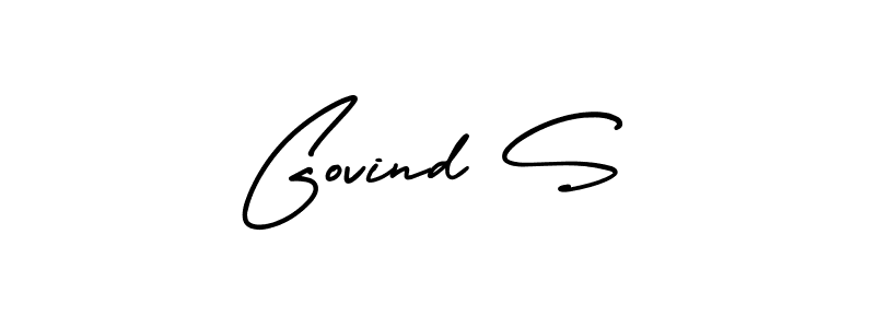 if you are searching for the best signature style for your name Govind S. so please give up your signature search. here we have designed multiple signature styles  using AmerikaSignatureDemo-Regular. Govind S signature style 3 images and pictures png