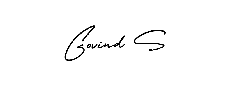 Use a signature maker to create a handwritten signature online. With this signature software, you can design (AmerikaSignatureDemo-Regular) your own signature for name Govind S. Govind S signature style 3 images and pictures png