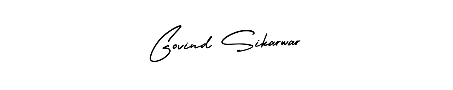 Make a beautiful signature design for name Govind Sikarwar. Use this online signature maker to create a handwritten signature for free. Govind Sikarwar signature style 3 images and pictures png