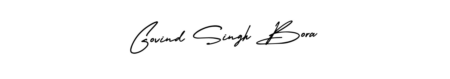 Design your own signature with our free online signature maker. With this signature software, you can create a handwritten (AmerikaSignatureDemo-Regular) signature for name Govind Singh Bora. Govind Singh Bora signature style 3 images and pictures png