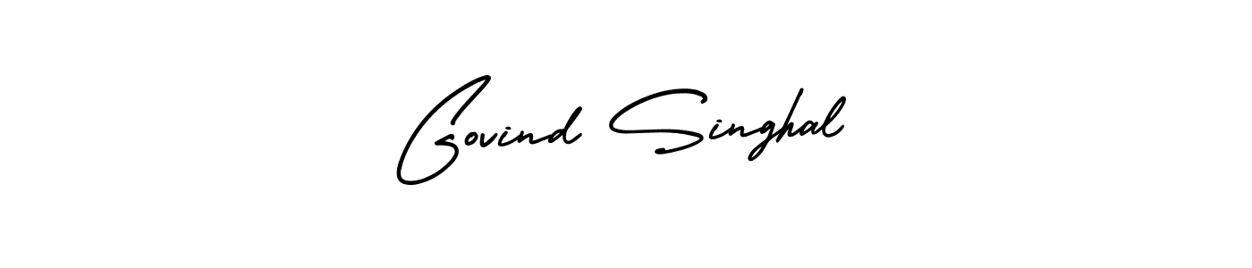 Make a beautiful signature design for name Govind Singhal. With this signature (AmerikaSignatureDemo-Regular) style, you can create a handwritten signature for free. Govind Singhal signature style 3 images and pictures png