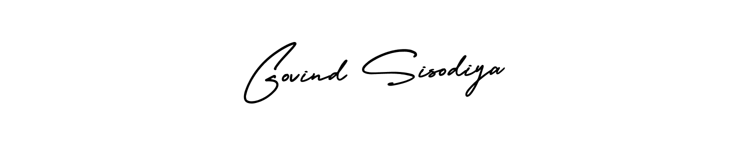 Design your own signature with our free online signature maker. With this signature software, you can create a handwritten (AmerikaSignatureDemo-Regular) signature for name Govind Sisodiya. Govind Sisodiya signature style 3 images and pictures png