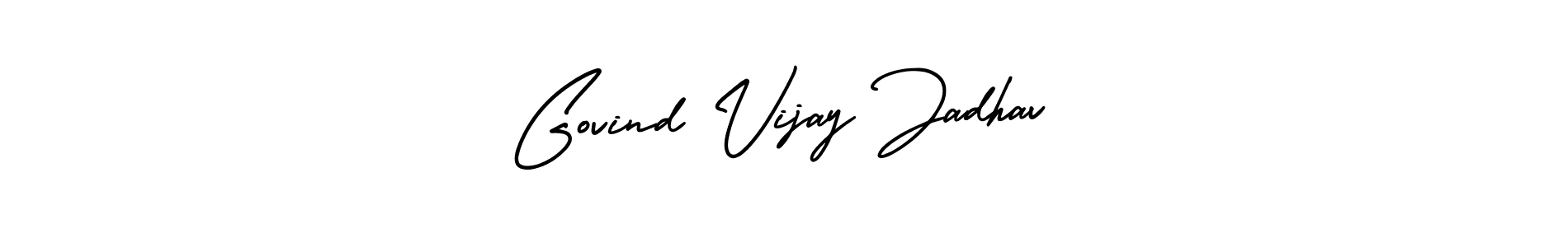Create a beautiful signature design for name Govind Vijay Jadhav. With this signature (AmerikaSignatureDemo-Regular) fonts, you can make a handwritten signature for free. Govind Vijay Jadhav signature style 3 images and pictures png