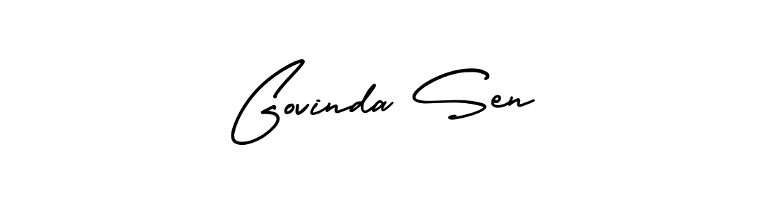 How to make Govinda Sen signature? AmerikaSignatureDemo-Regular is a professional autograph style. Create handwritten signature for Govinda Sen name. Govinda Sen signature style 3 images and pictures png