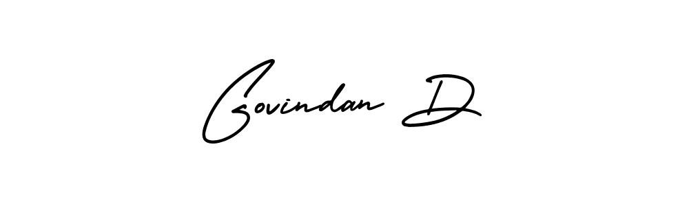 if you are searching for the best signature style for your name Govindan D. so please give up your signature search. here we have designed multiple signature styles  using AmerikaSignatureDemo-Regular. Govindan D signature style 3 images and pictures png