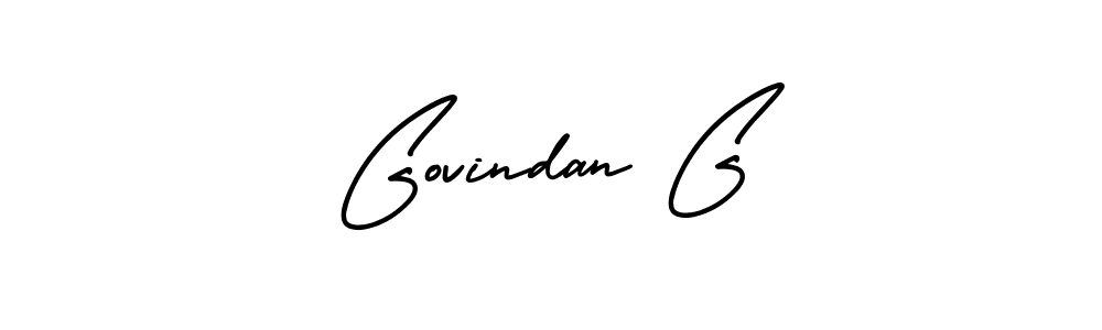 This is the best signature style for the Govindan G name. Also you like these signature font (AmerikaSignatureDemo-Regular). Mix name signature. Govindan G signature style 3 images and pictures png