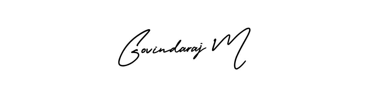Also You can easily find your signature by using the search form. We will create Govindaraj M name handwritten signature images for you free of cost using AmerikaSignatureDemo-Regular sign style. Govindaraj M signature style 3 images and pictures png