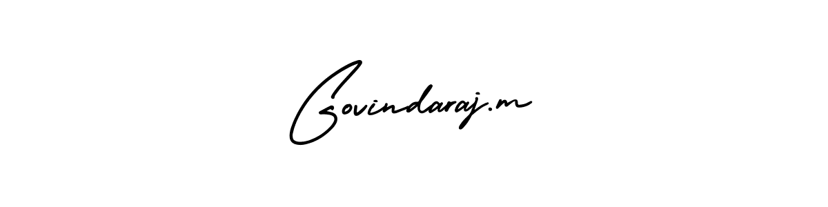if you are searching for the best signature style for your name Govindaraj.m. so please give up your signature search. here we have designed multiple signature styles  using AmerikaSignatureDemo-Regular. Govindaraj.m signature style 3 images and pictures png