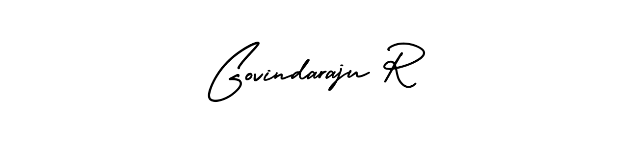 This is the best signature style for the Govindaraju R name. Also you like these signature font (AmerikaSignatureDemo-Regular). Mix name signature. Govindaraju R signature style 3 images and pictures png