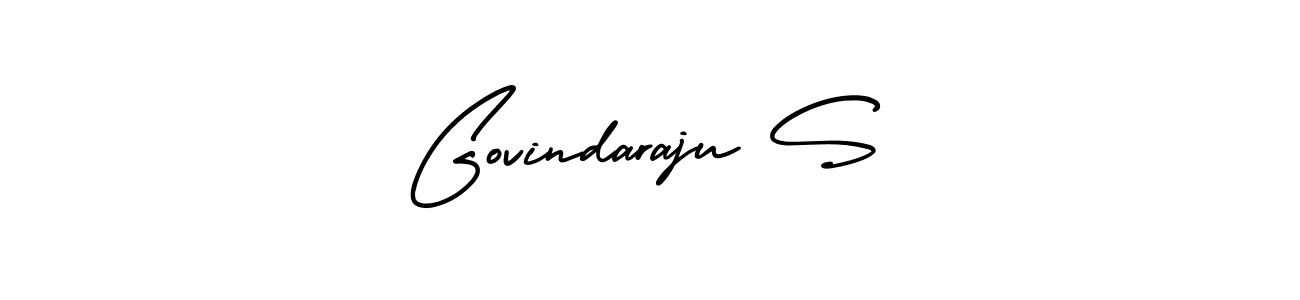 Design your own signature with our free online signature maker. With this signature software, you can create a handwritten (AmerikaSignatureDemo-Regular) signature for name Govindaraju S. Govindaraju S signature style 3 images and pictures png