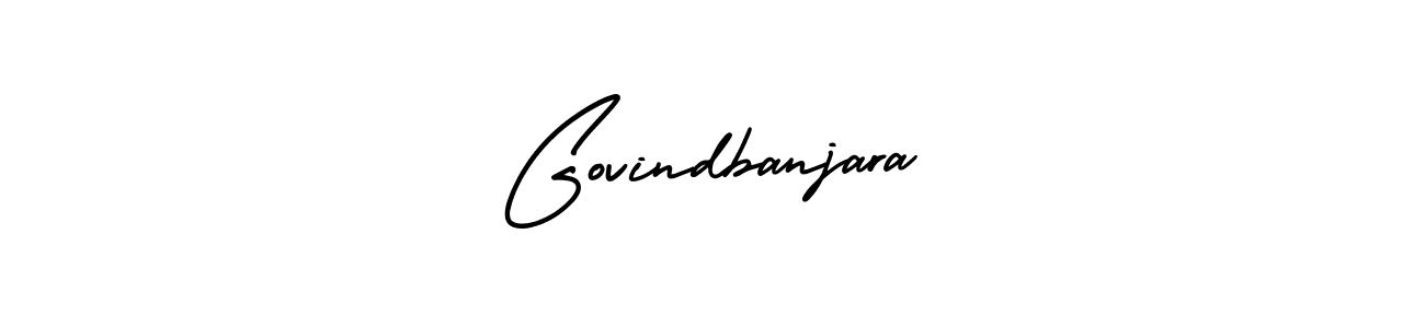 How to make Govindbanjara name signature. Use AmerikaSignatureDemo-Regular style for creating short signs online. This is the latest handwritten sign. Govindbanjara signature style 3 images and pictures png