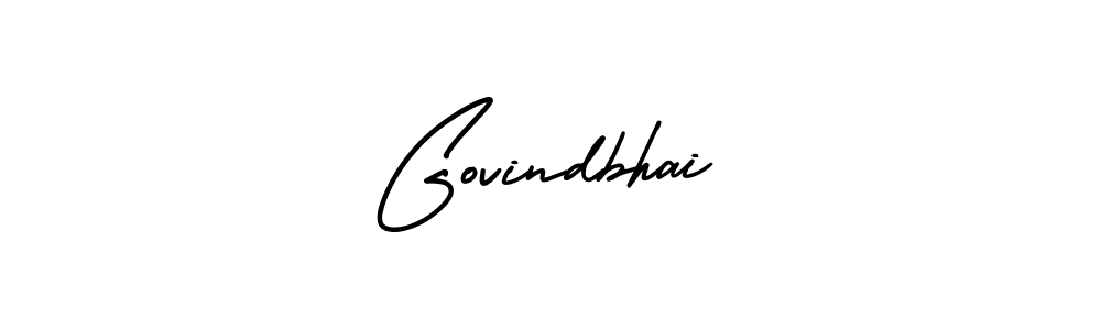 You should practise on your own different ways (AmerikaSignatureDemo-Regular) to write your name (Govindbhai) in signature. don't let someone else do it for you. Govindbhai signature style 3 images and pictures png
