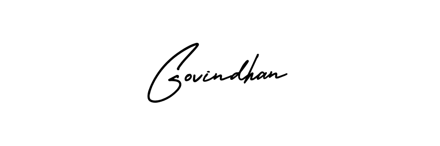 Design your own signature with our free online signature maker. With this signature software, you can create a handwritten (AmerikaSignatureDemo-Regular) signature for name Govindhan. Govindhan signature style 3 images and pictures png