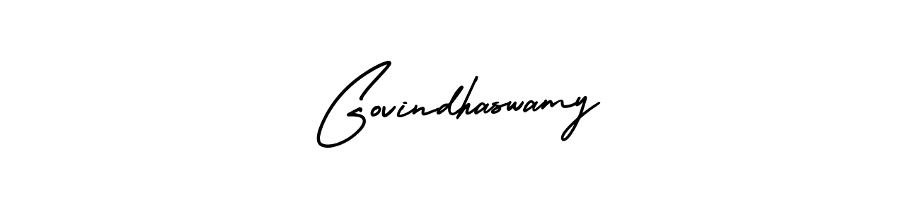 Use a signature maker to create a handwritten signature online. With this signature software, you can design (AmerikaSignatureDemo-Regular) your own signature for name Govindhaswamy. Govindhaswamy signature style 3 images and pictures png