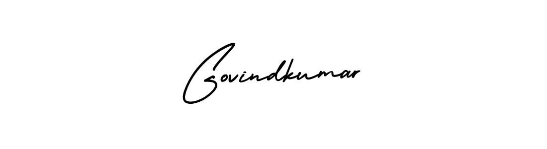 The best way (AmerikaSignatureDemo-Regular) to make a short signature is to pick only two or three words in your name. The name Govindkumar include a total of six letters. For converting this name. Govindkumar signature style 3 images and pictures png