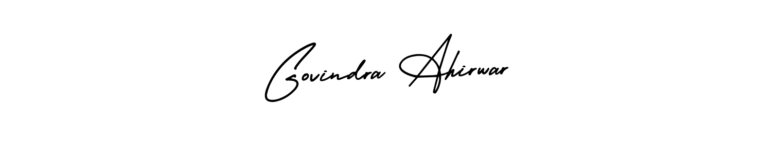 Create a beautiful signature design for name Govindra Ahirwar. With this signature (AmerikaSignatureDemo-Regular) fonts, you can make a handwritten signature for free. Govindra Ahirwar signature style 3 images and pictures png