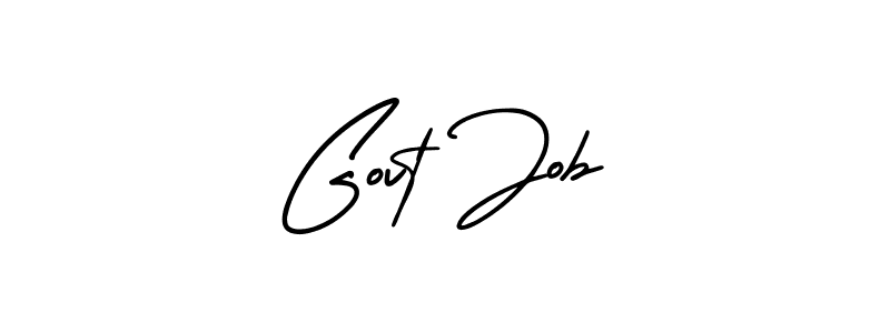 The best way (AmerikaSignatureDemo-Regular) to make a short signature is to pick only two or three words in your name. The name Govt Job include a total of six letters. For converting this name. Govt Job signature style 3 images and pictures png